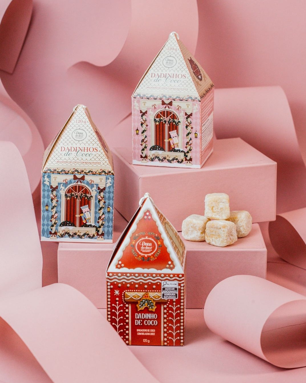 Mini Casinha com Dadinhos de Coco