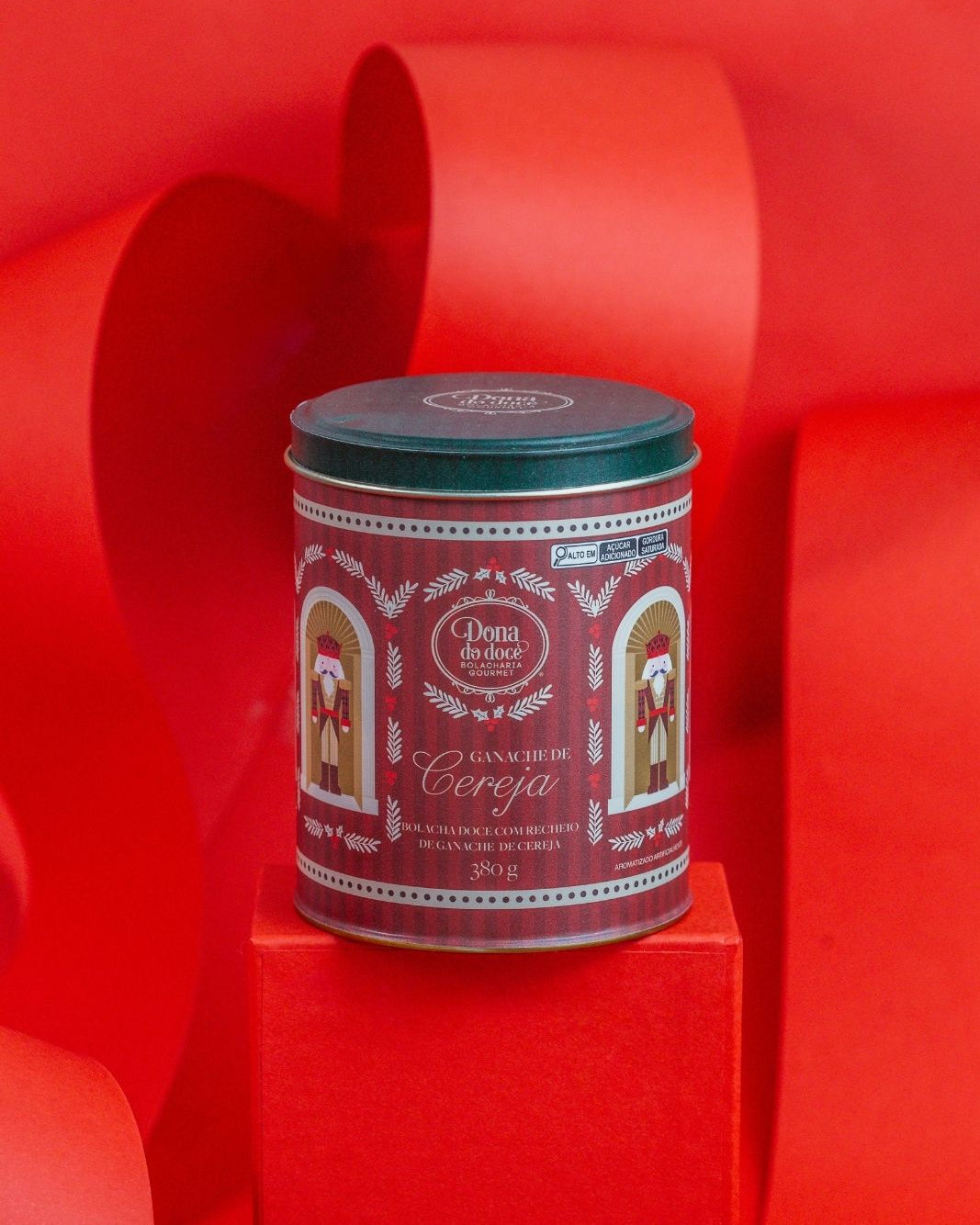 Bolachas de Ganache de Cereja - Lata Grande