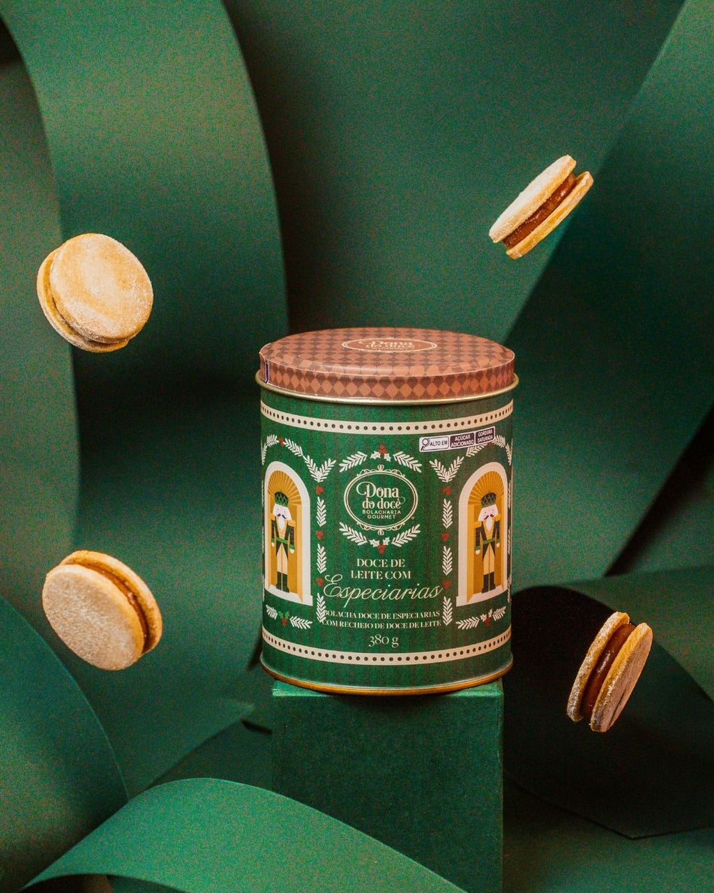Bolachas de Especiarias com Doce de Leite - Lata Grande