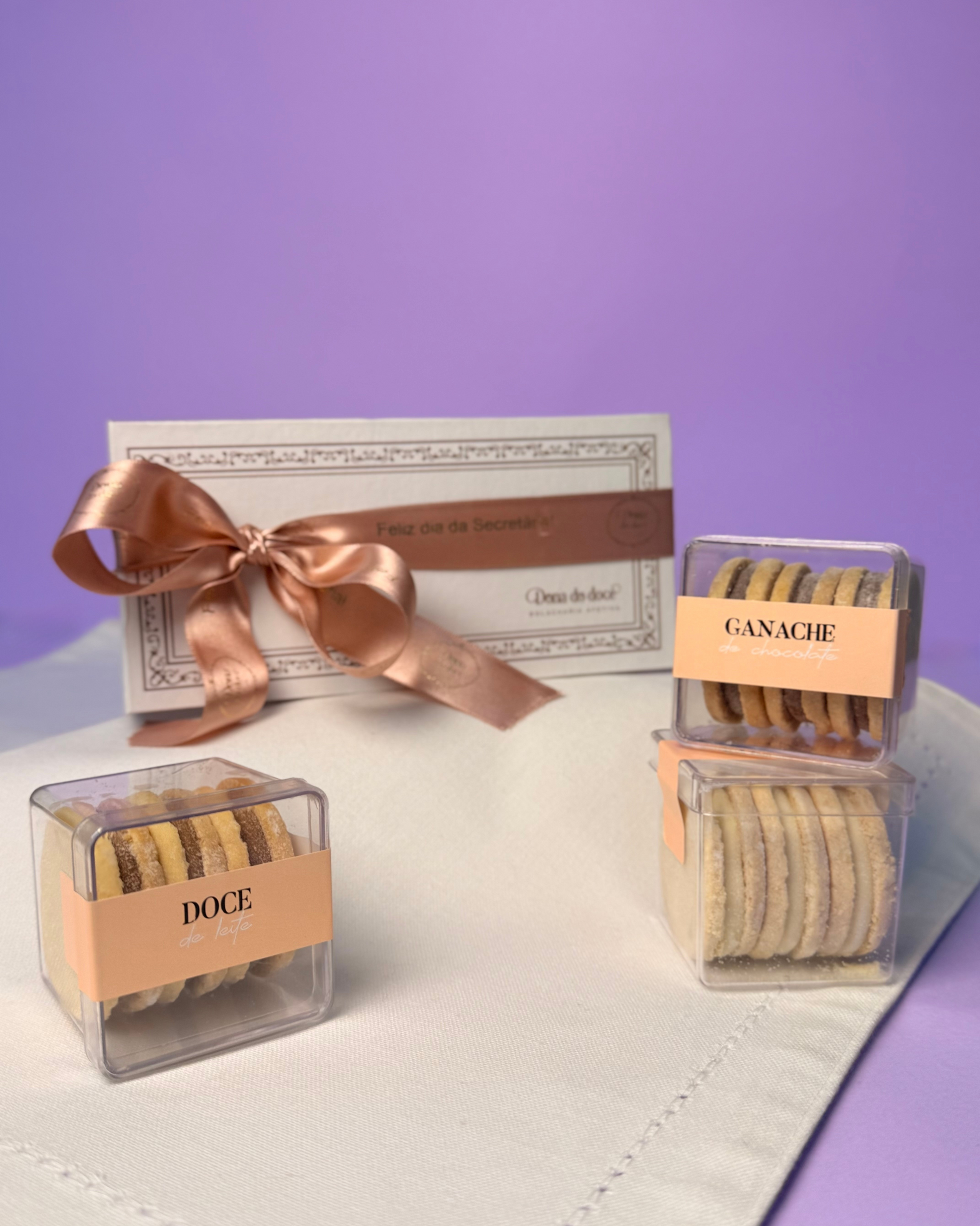 Caixa Presente Confiante e Elegante 3 Sabores Dona do Doce