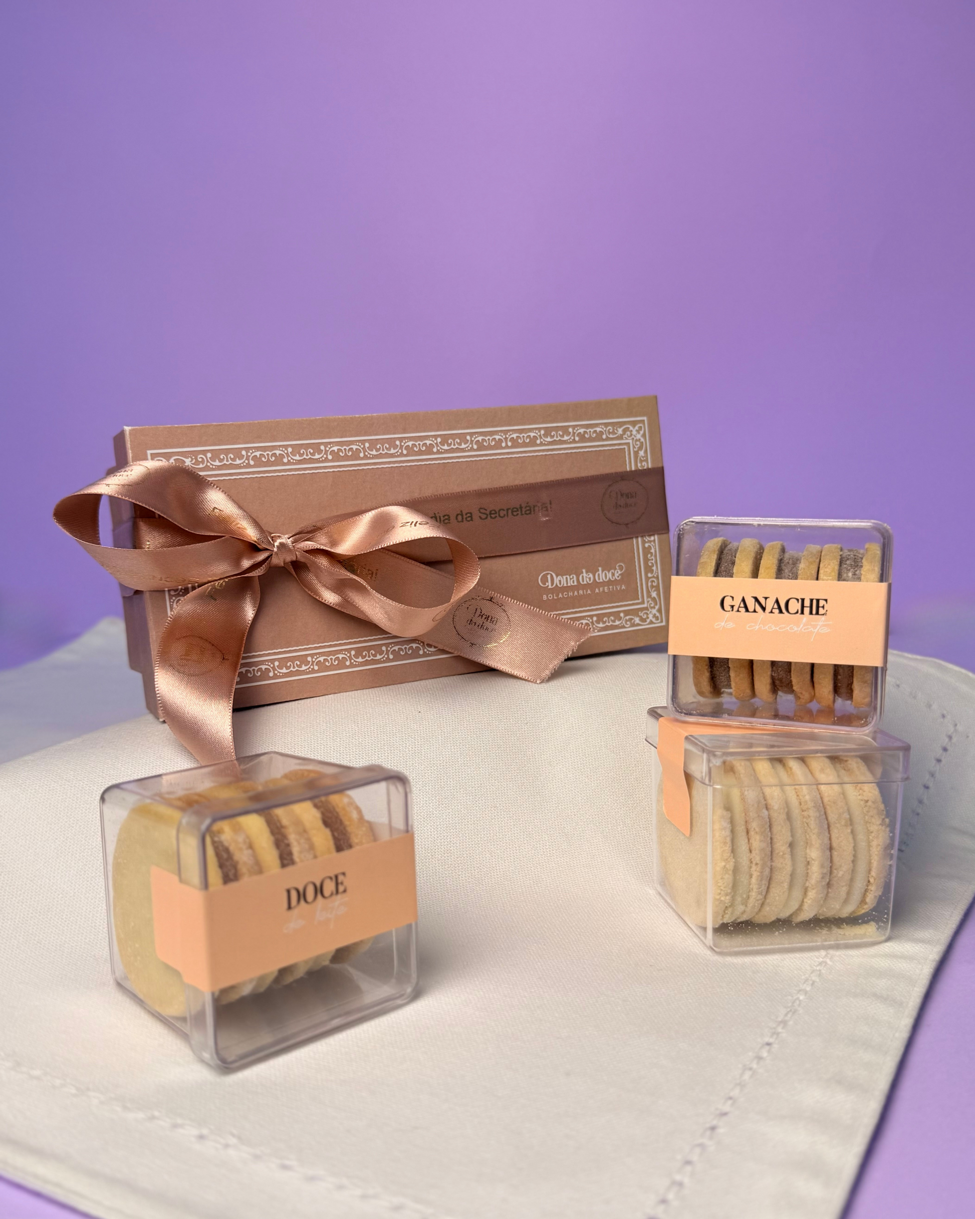 Caixa Presente Inteligente e Criativa 3 Sabores Dona do Doce