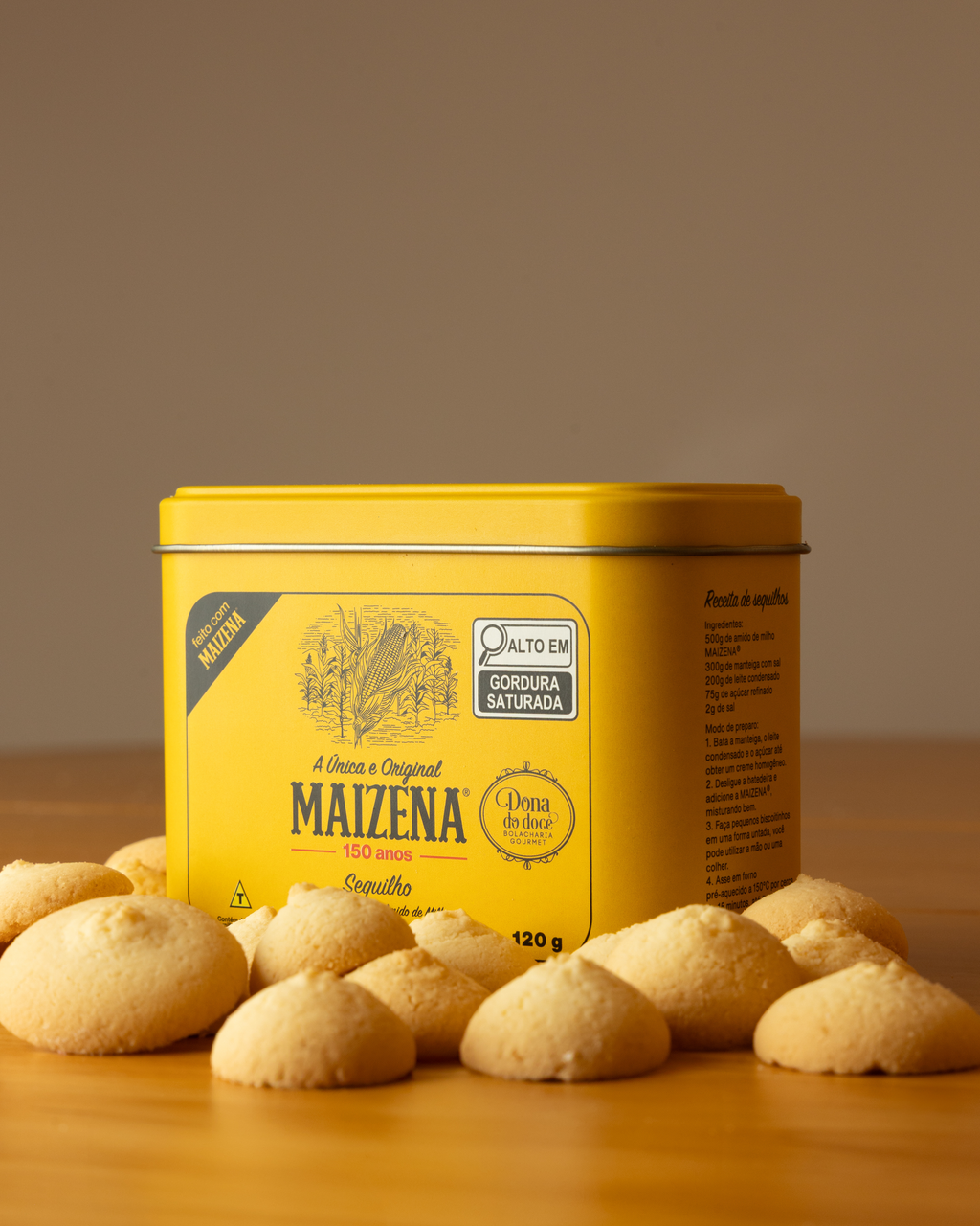 Lata Sequilho Maizena