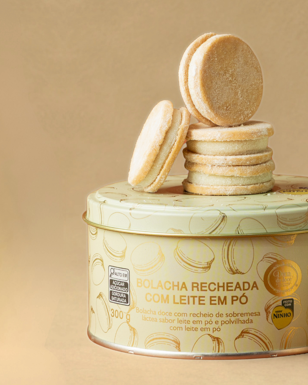 Bolacha Recheada Feita com Ninho®