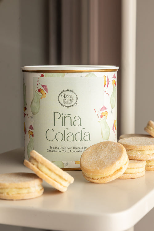 Bolacha Artesanal  Piña Colada – Edição Especial Dia da Mulher | Lata Pequena