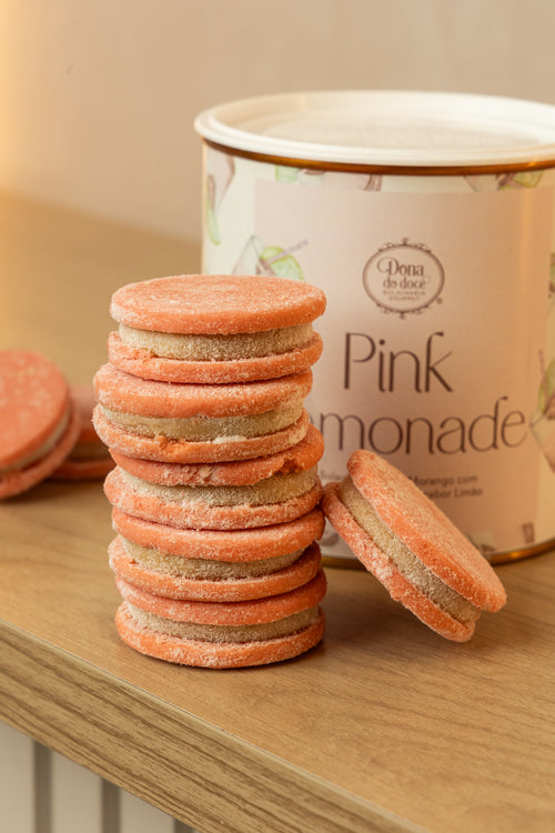 Bolacha Artesanal Pink Lemonade – Edição Especial Dia da Mulher | Lata Pequena