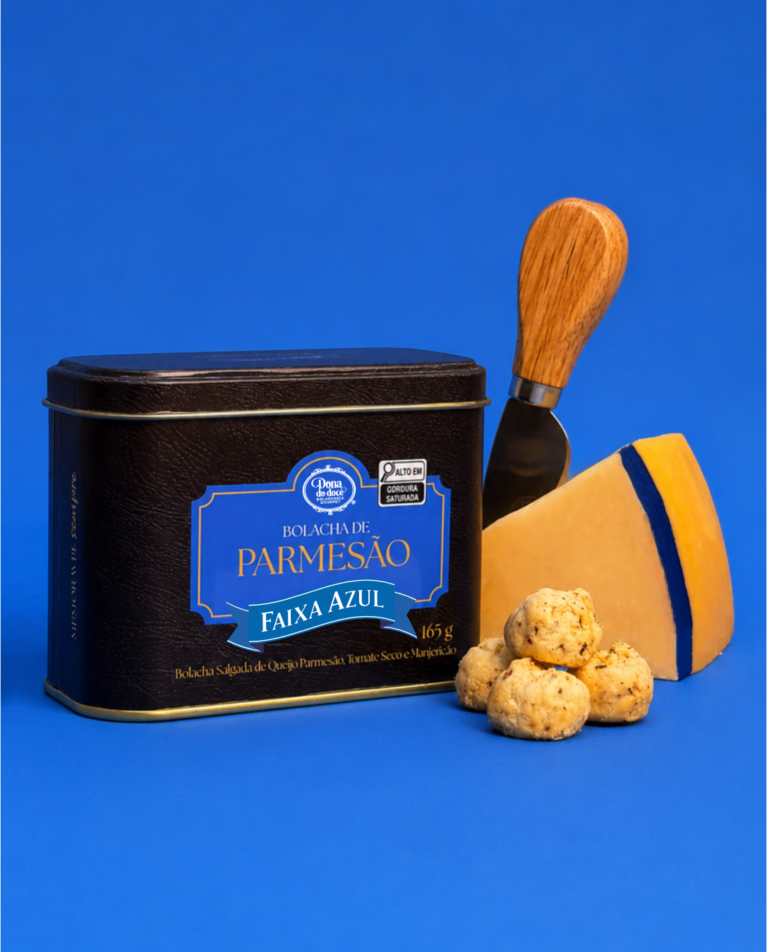 Bolacha de Parmesão Faixa Azul