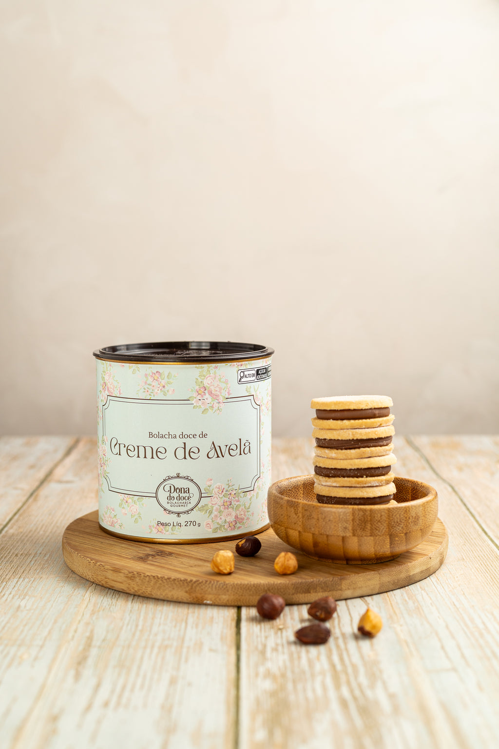 Bolacha de Creme de Avelã Lata Pequena