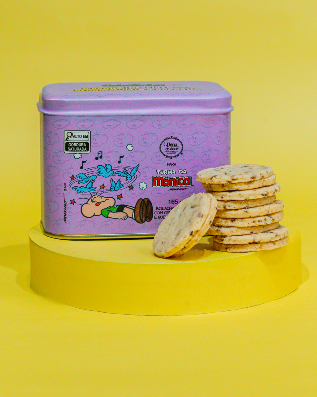 Lata Cebolinha - Bolacha Salgada com Cebola Crispy e Quejo Parmesão